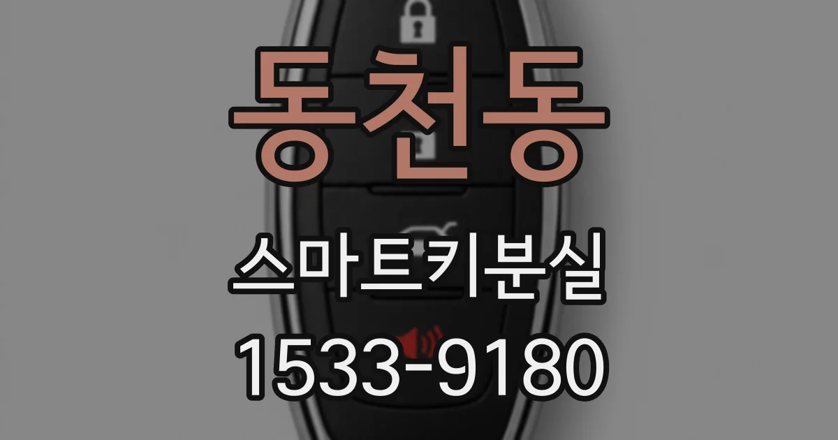 동천동 스마트키분실