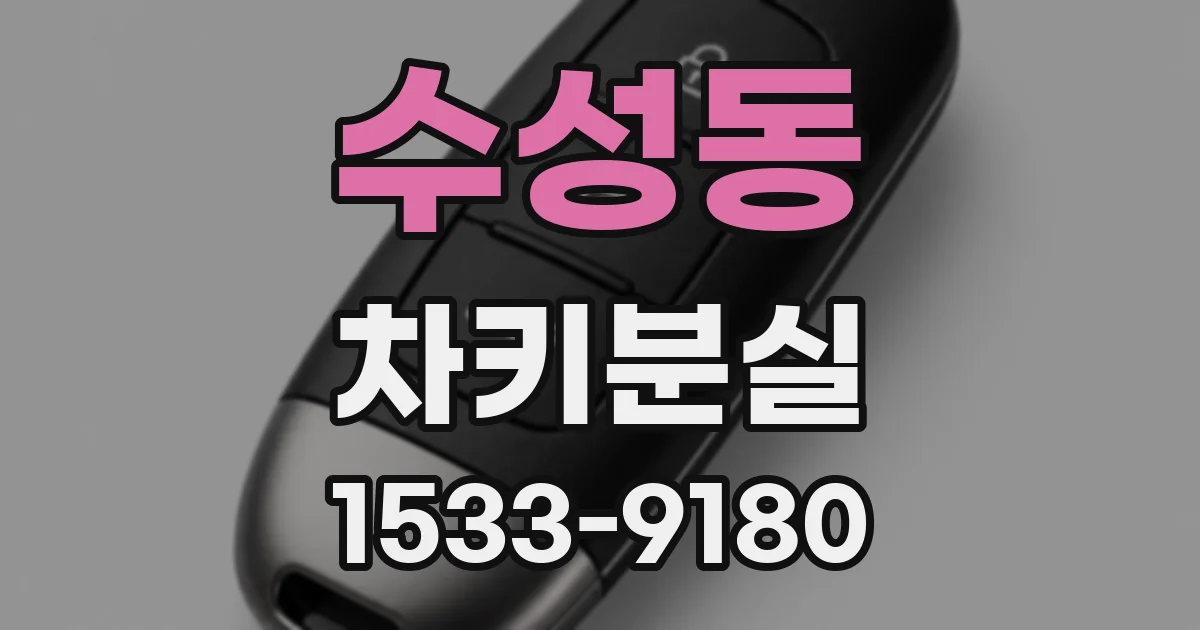 수성동 차키분실