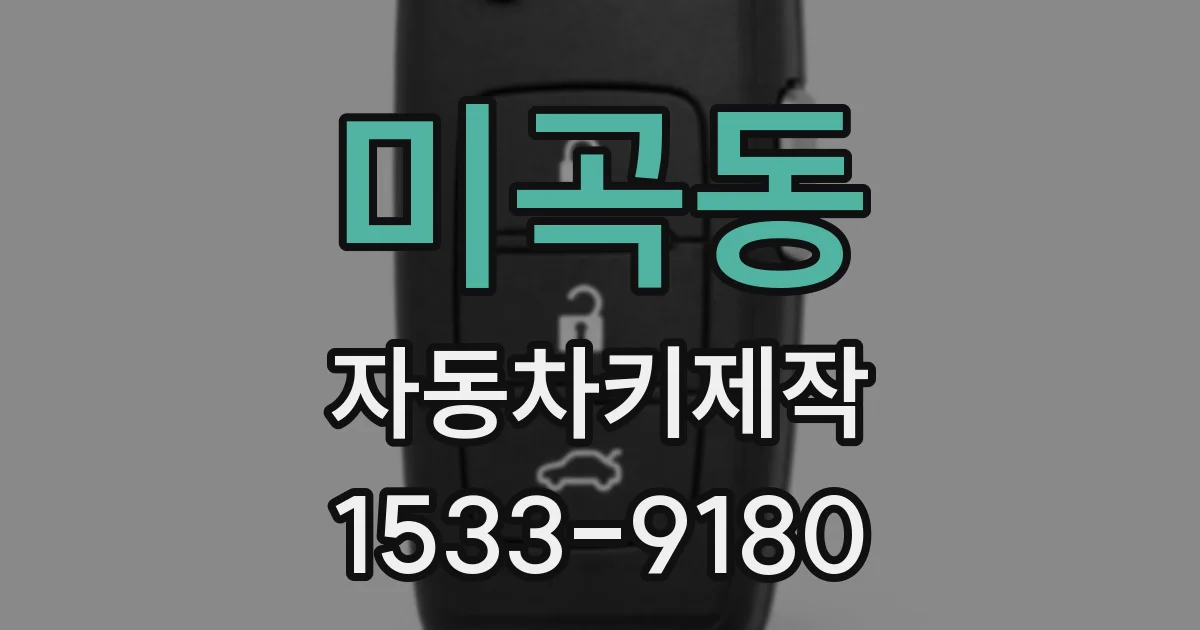 미곡동 자동차키제작