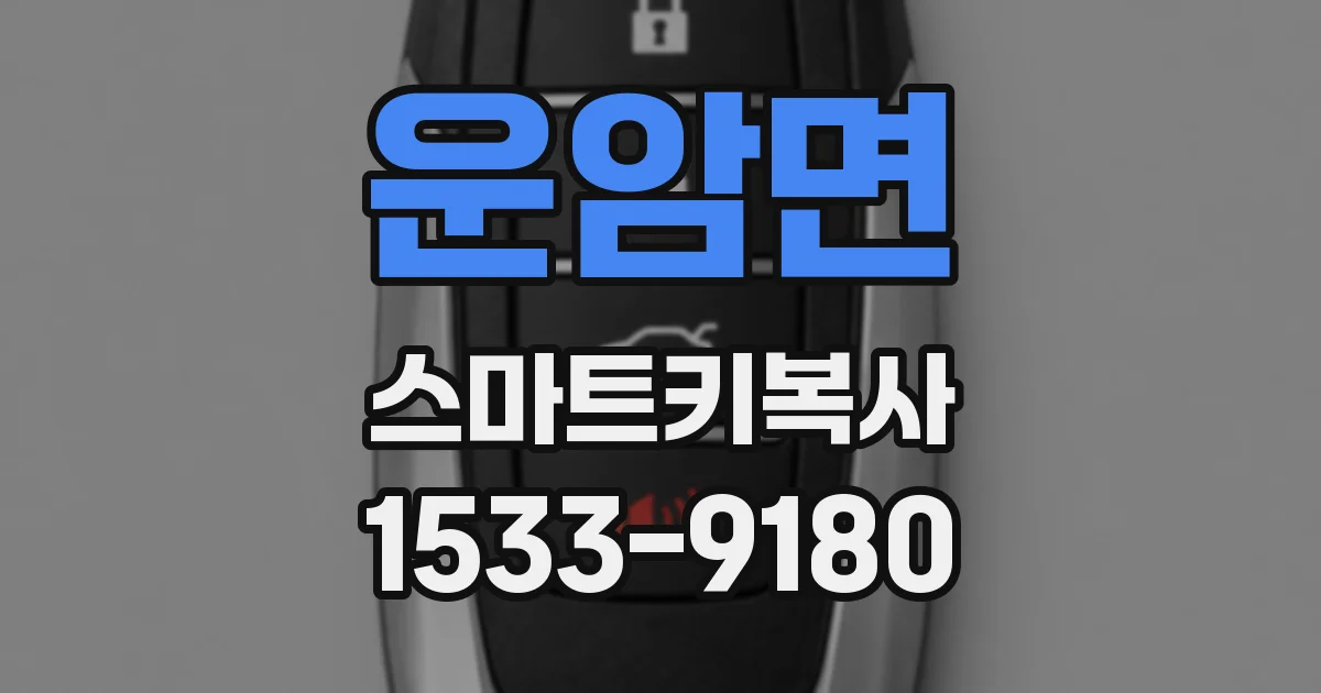 운암면 스마트키복사