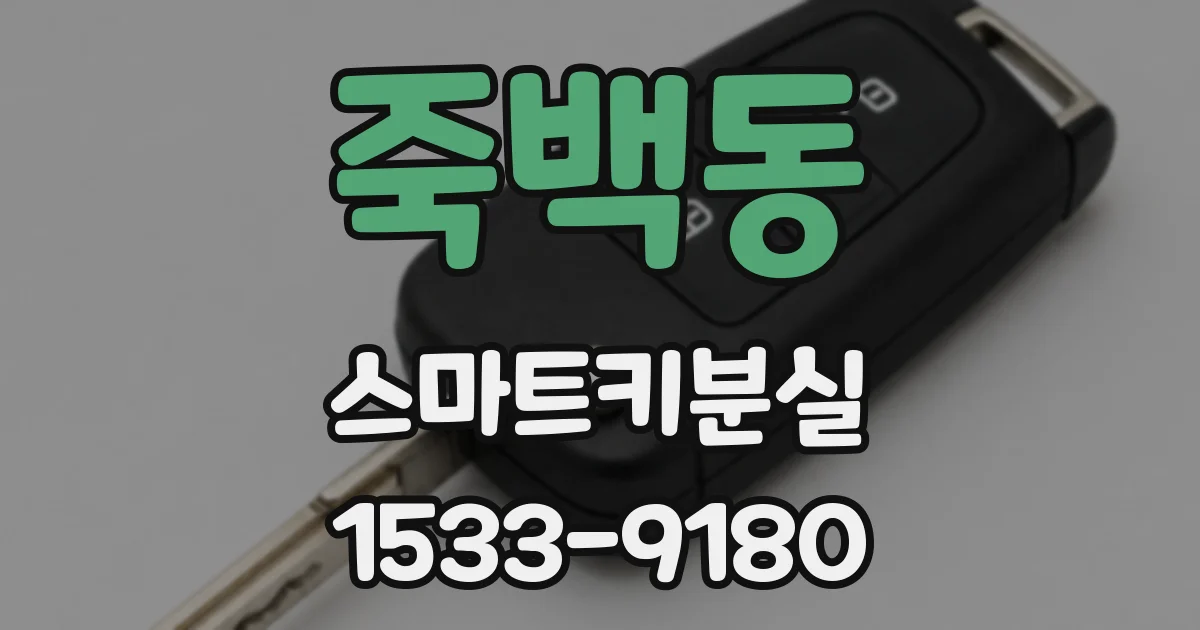 죽백동 스마트키분실