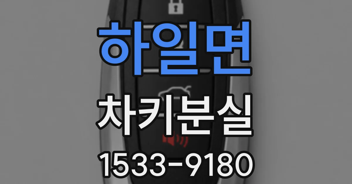 하일면 차키분실