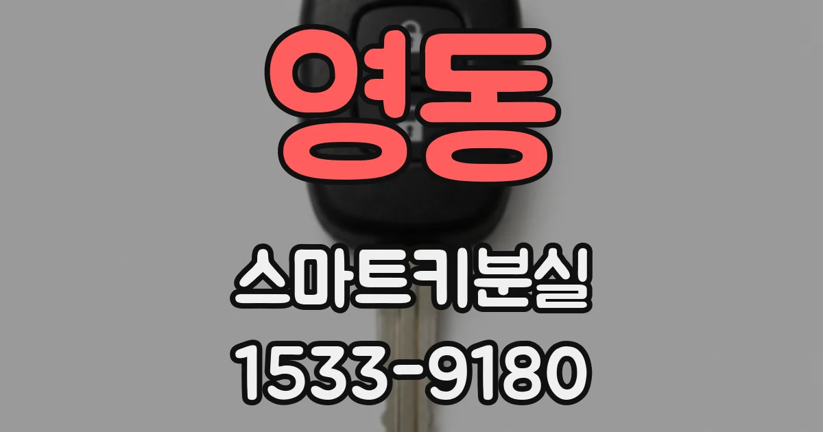 영동 스마트키분실