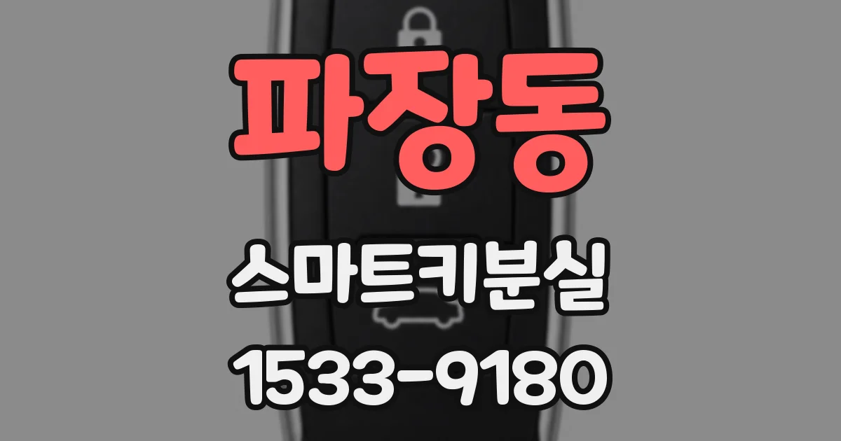 파장동 스마트키분실