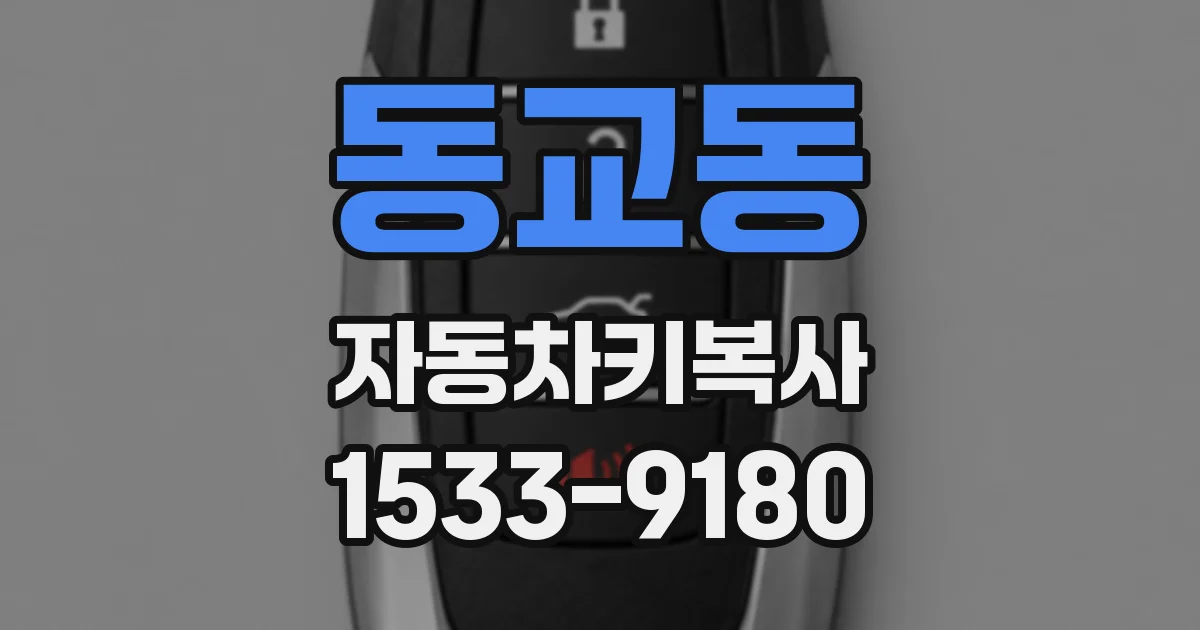동교동 자동차키복사