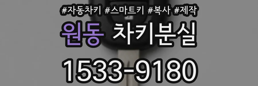 원동 차키분실
