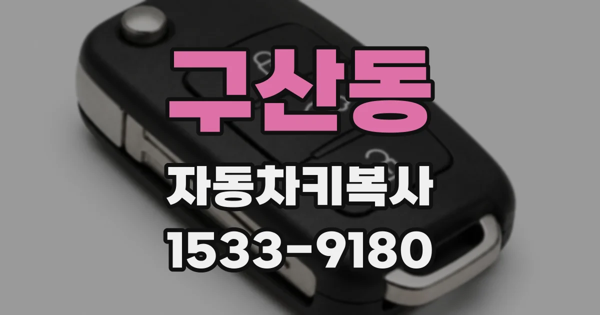 구산동 자동차키복사