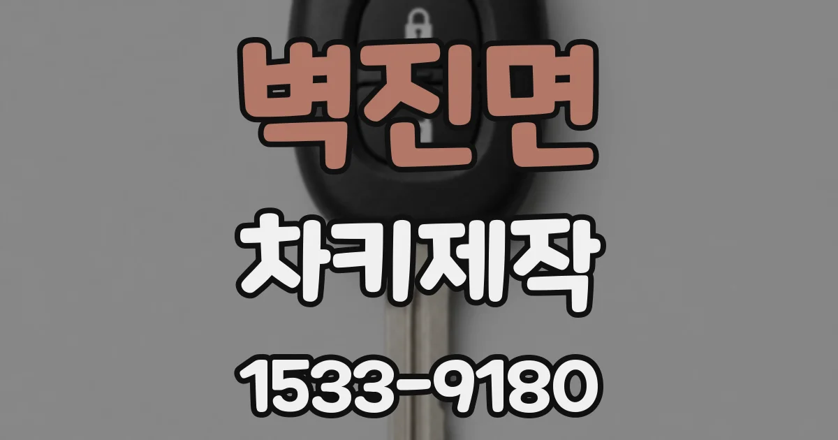 벽진면 차키제작