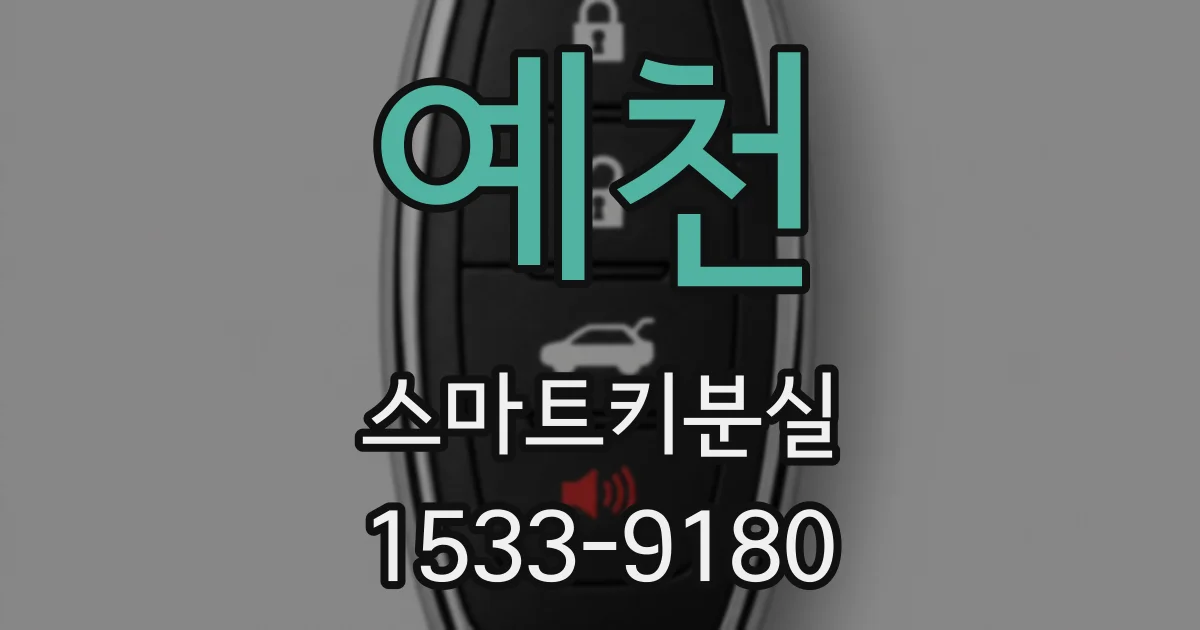 예천 스마트키분실