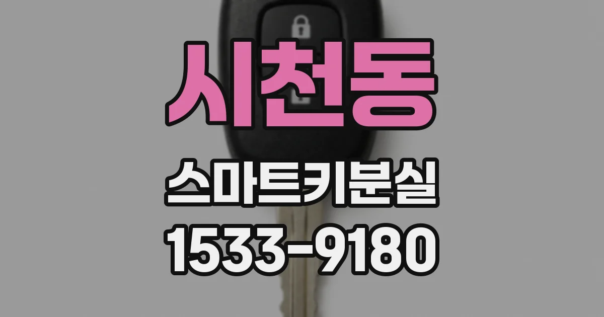 시천동 스마트키분실