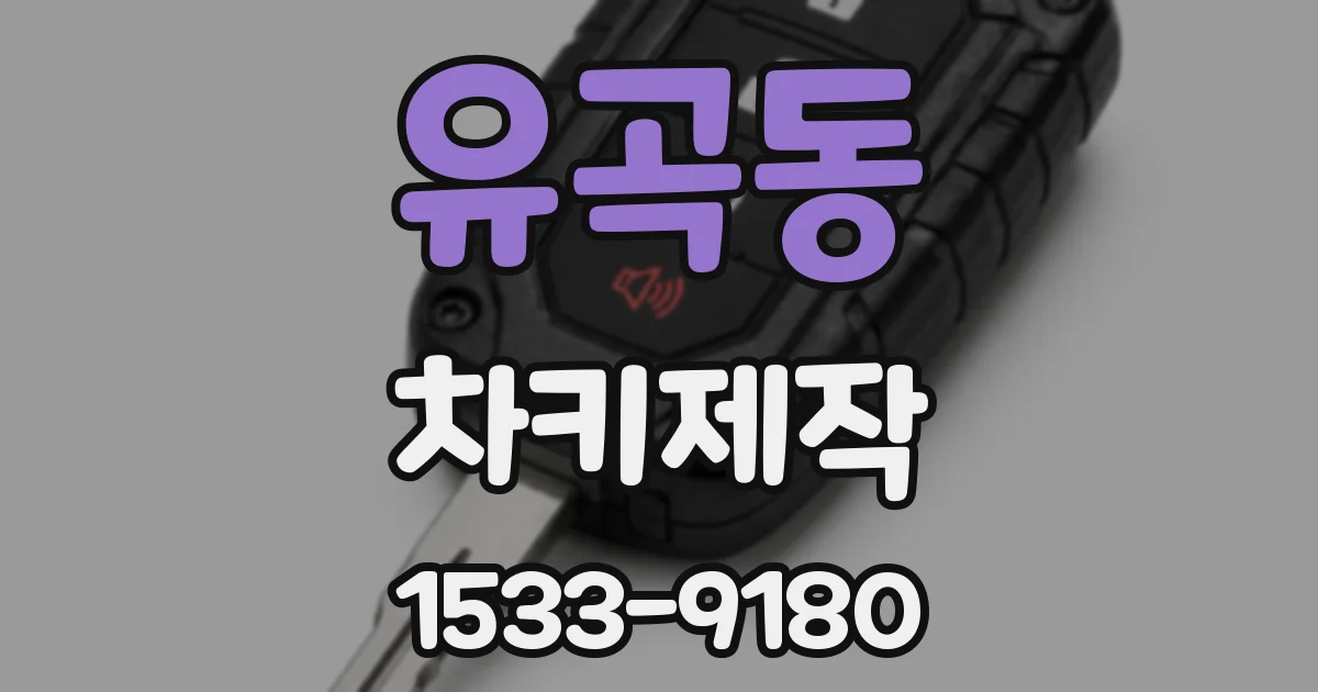 유곡동 차키제작