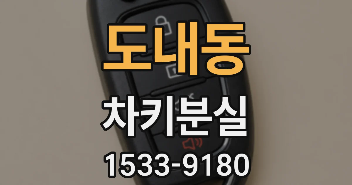 도내동 차키분실