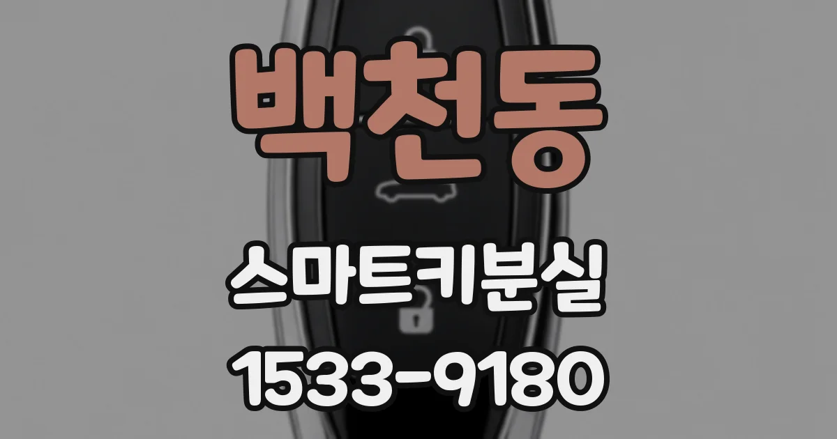 백천동 스마트키분실