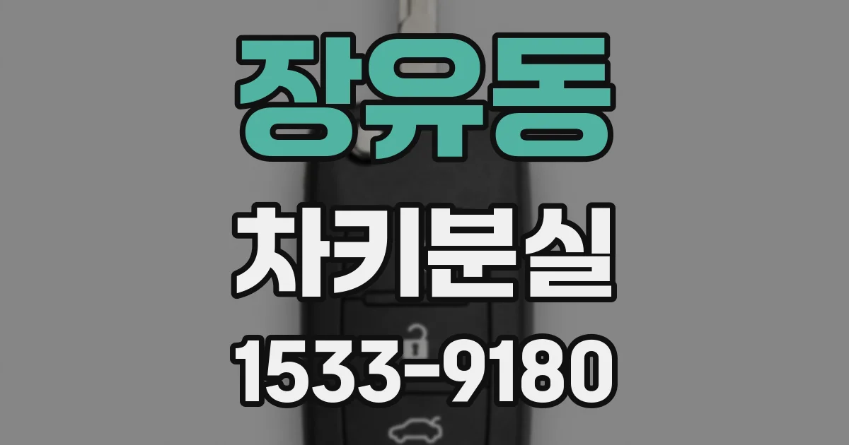 장유동 차키분실
