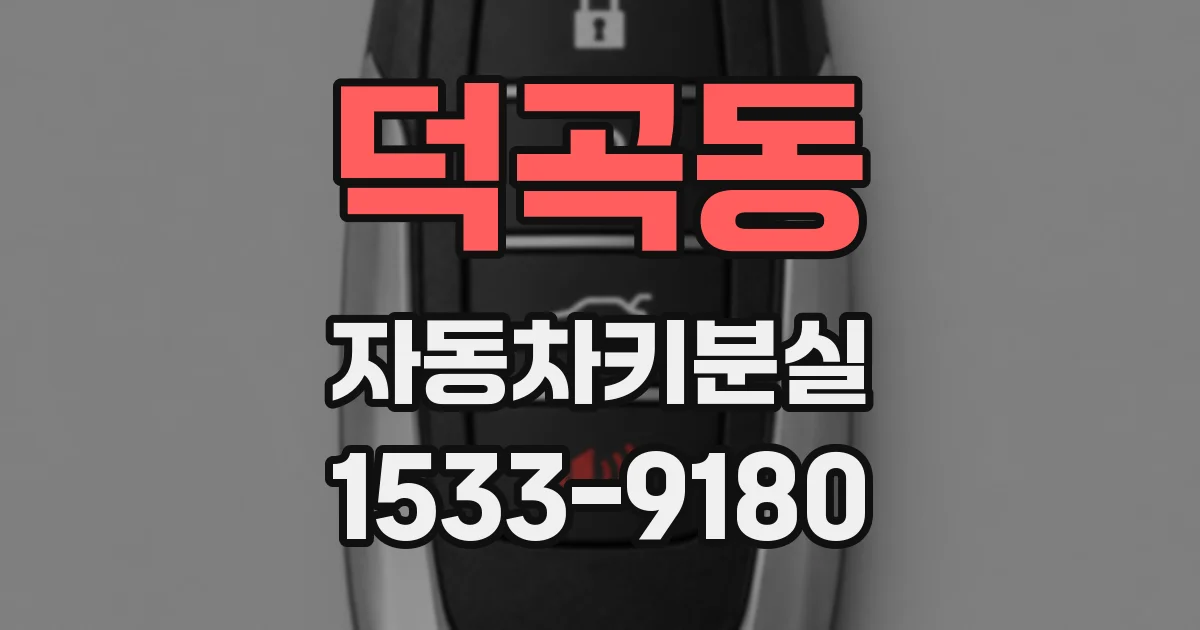 덕곡동 자동차키분실