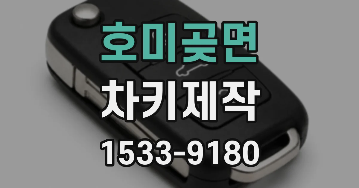 호미곶면 차키제작