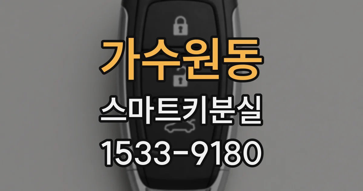가수원동 스마트키분실