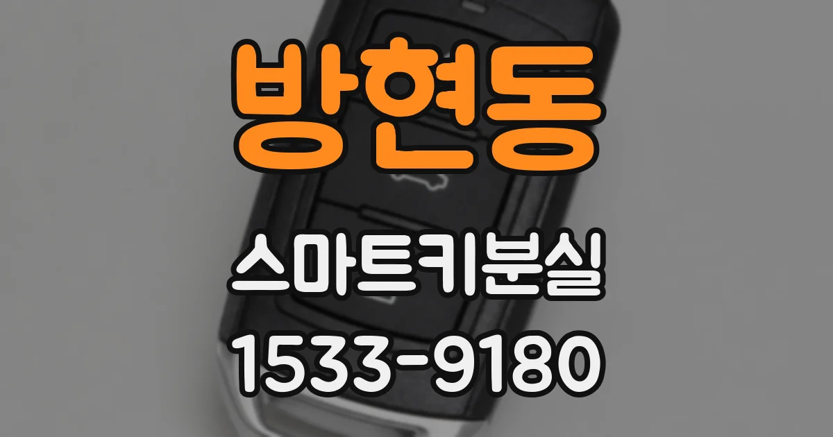 방현동 스마트키분실