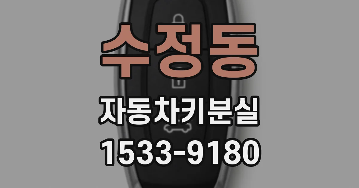 수정동 자동차키분실