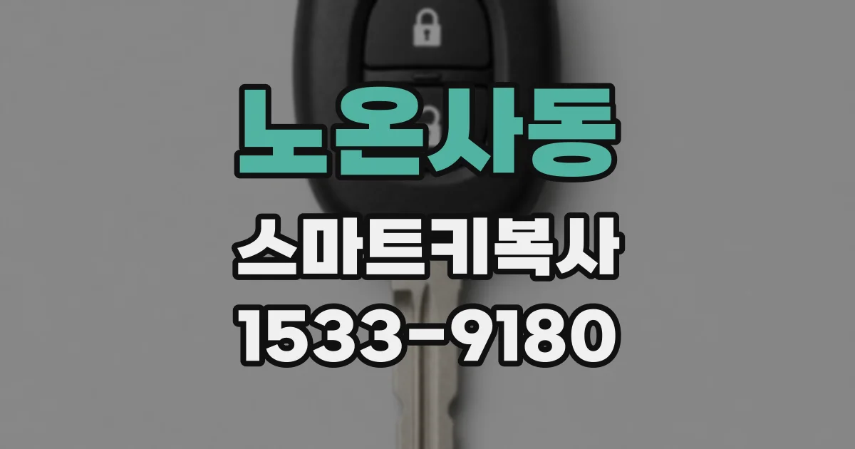 노온사동 스마트키복사