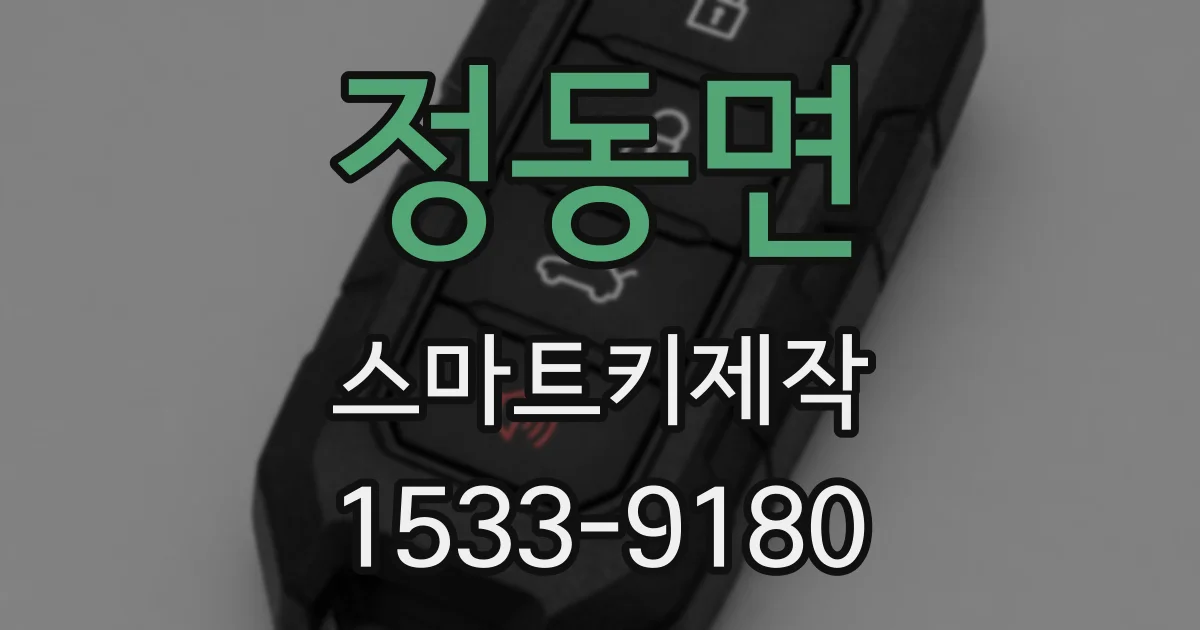정동면 스마트키제작