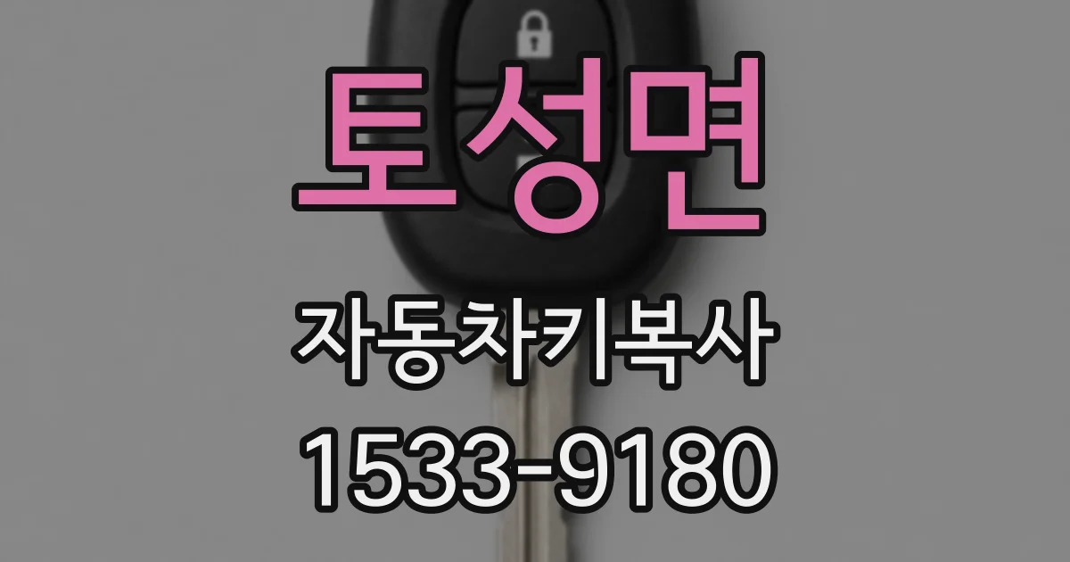 토성면 자동차키복사