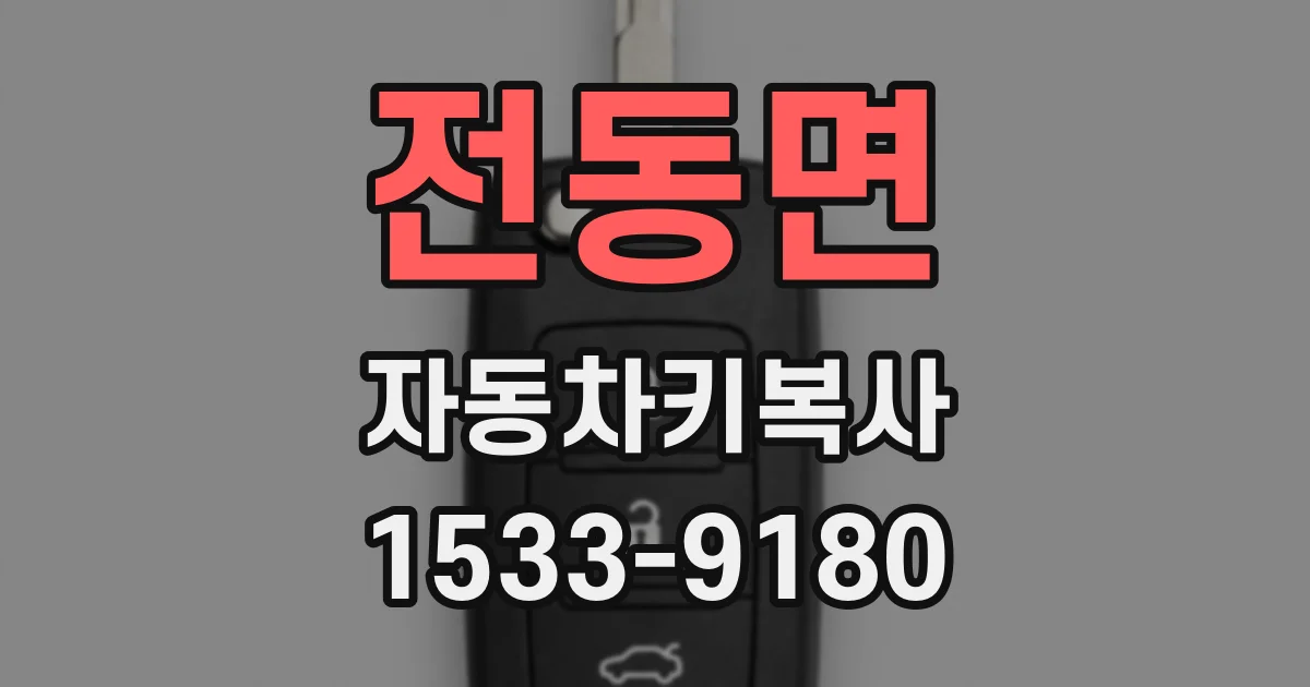 전동면 자동차키복사
