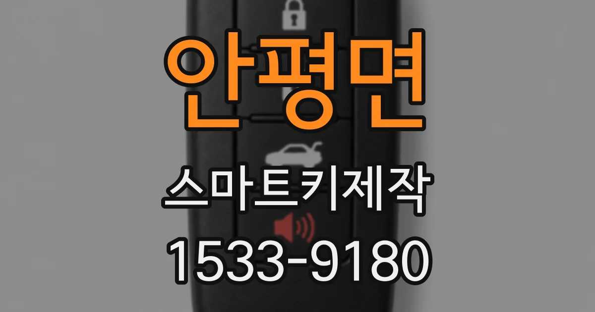 안평면 스마트키제작