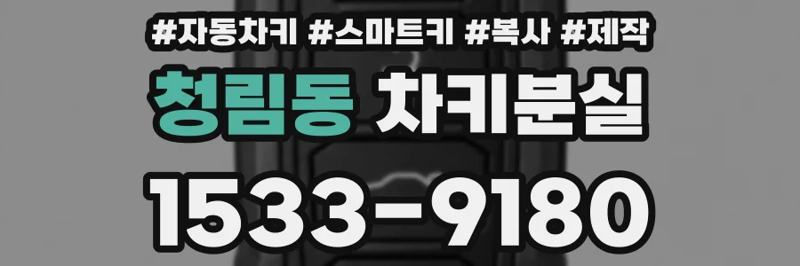 청림동 차키분실