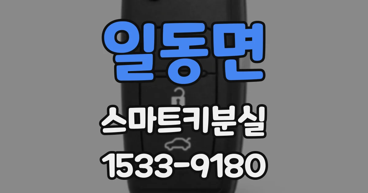 일동면 스마트키분실