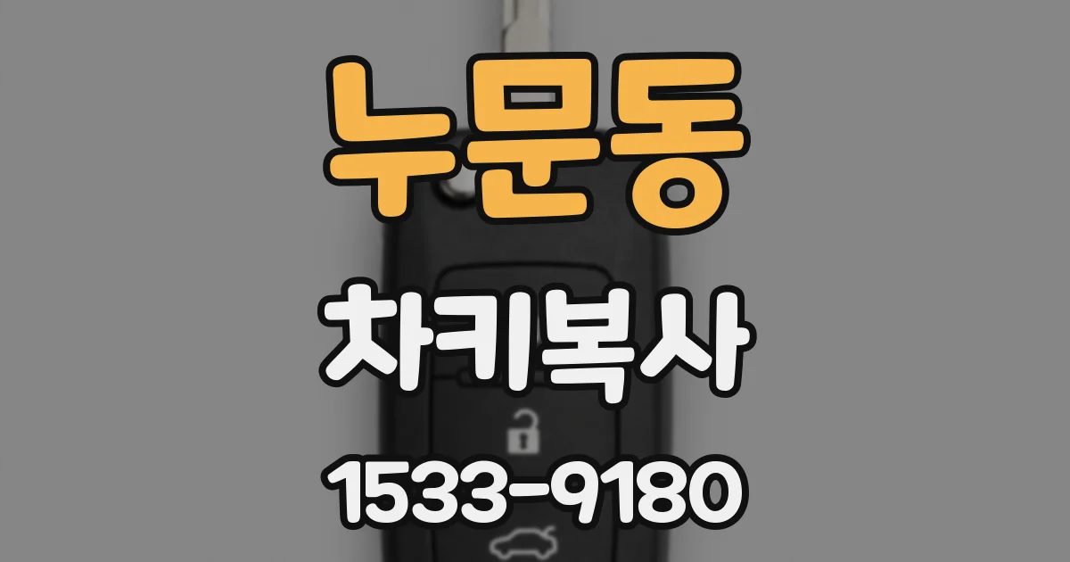 누문동 차키복사