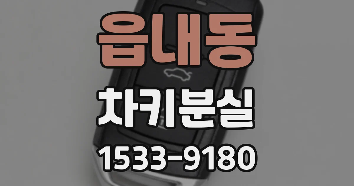 읍내동 차키분실