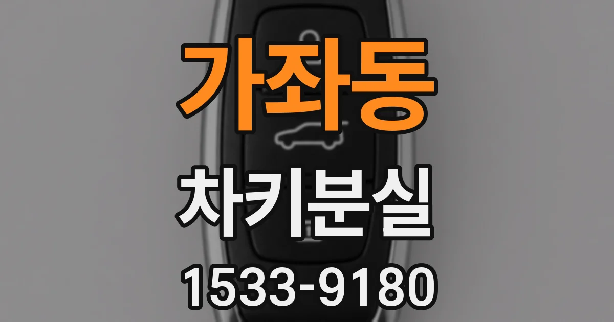 가좌동 차키분실