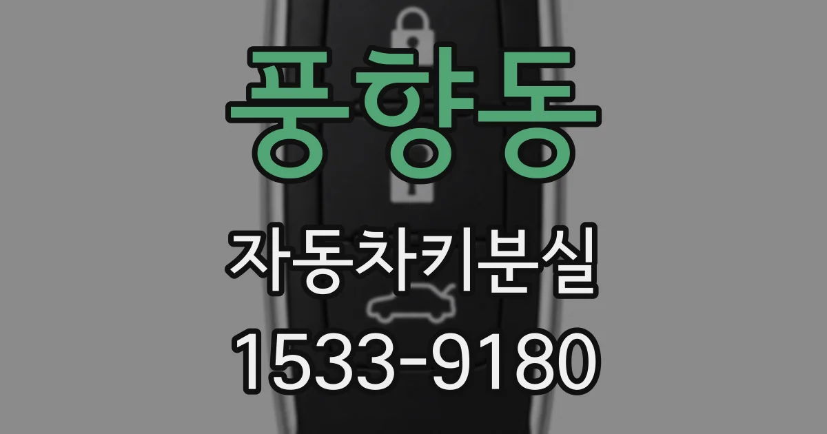 풍향동 자동차키분실