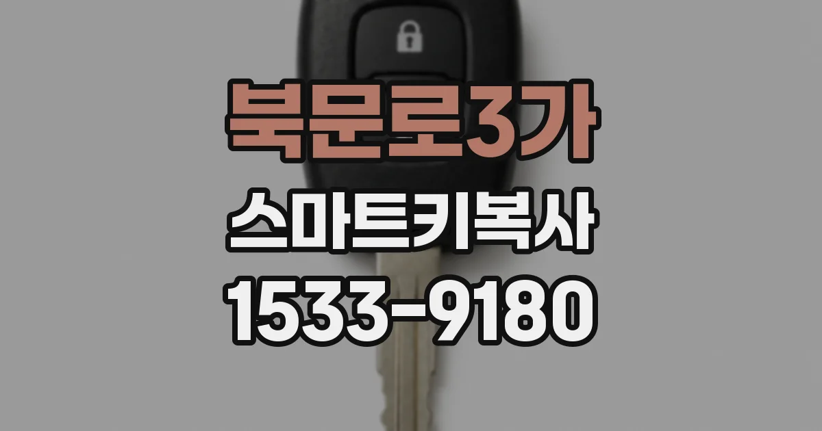 북문로3가 스마트키복사