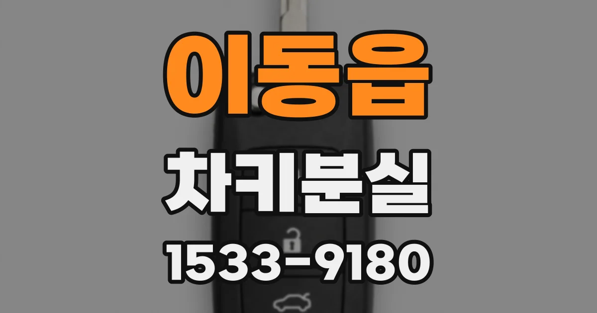 이동읍 차키분실