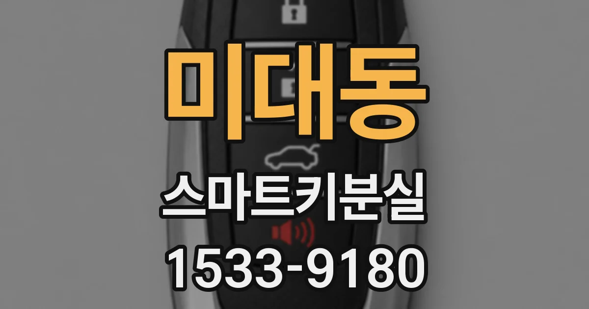 미대동 스마트키분실