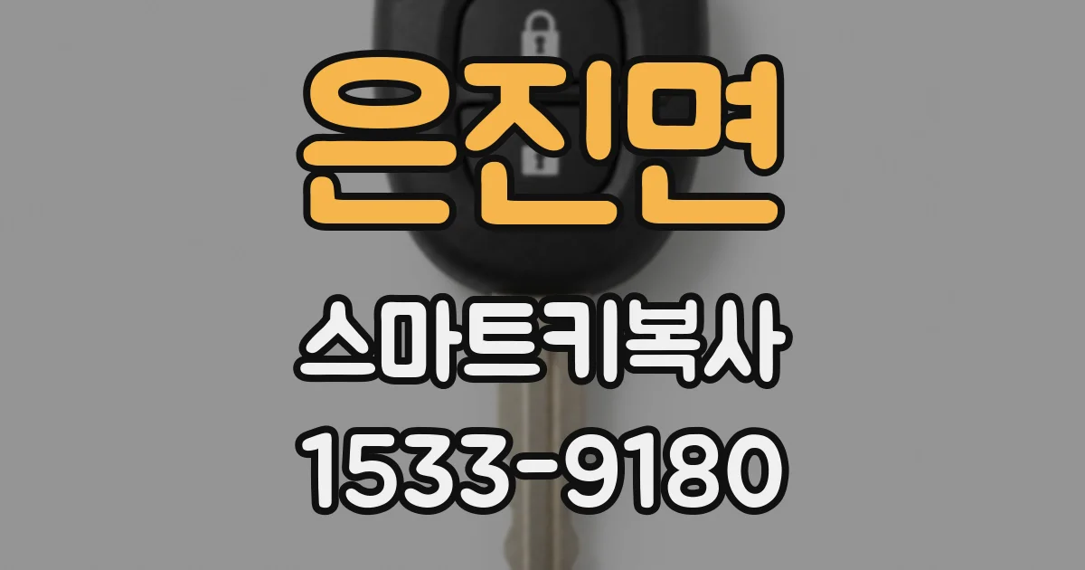 은진면 스마트키복사