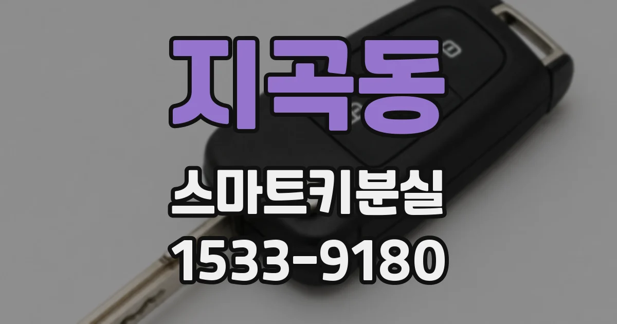 지곡동 스마트키분실