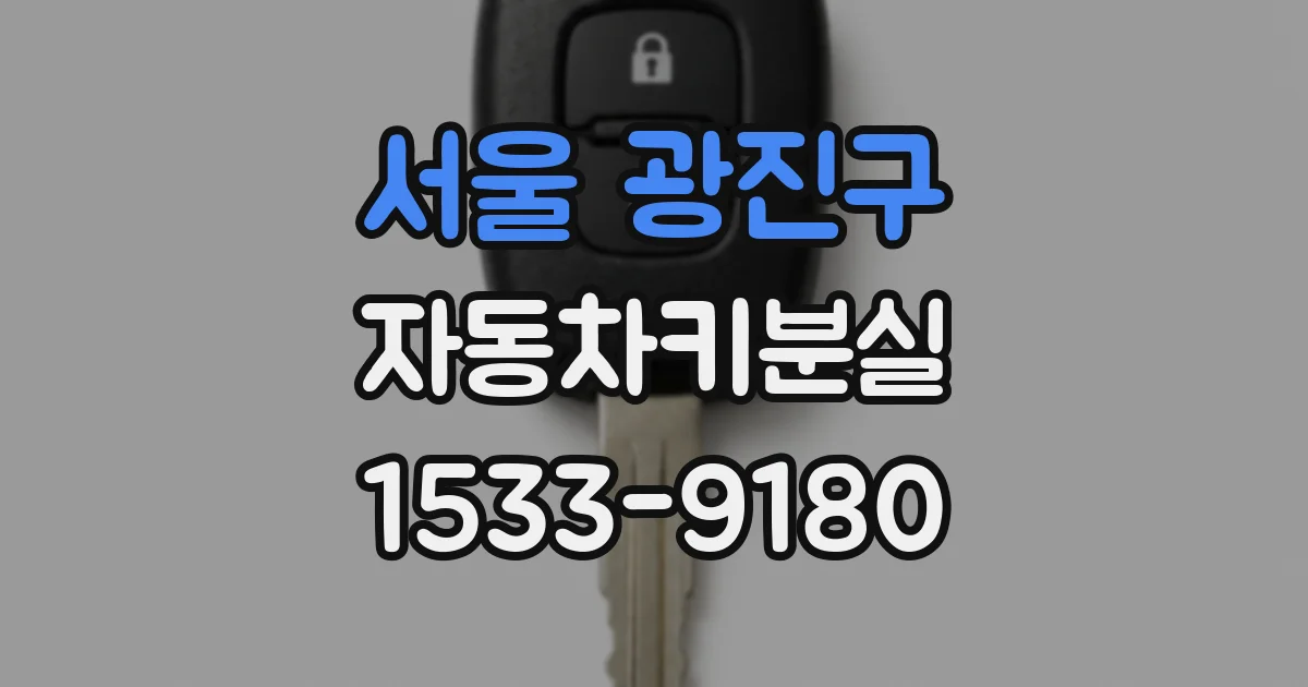 서울 광진구 자동차키분실