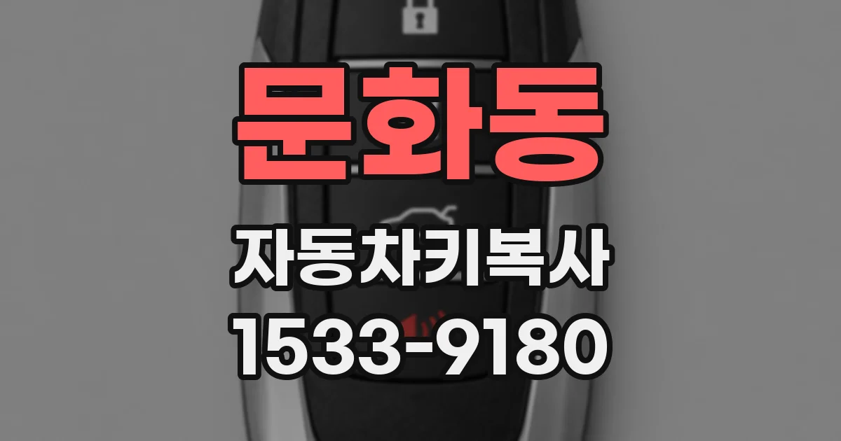 문화동 자동차키복사