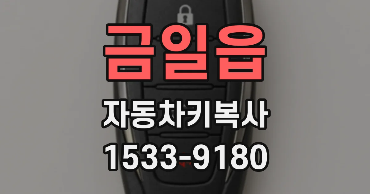 금일읍 자동차키복사