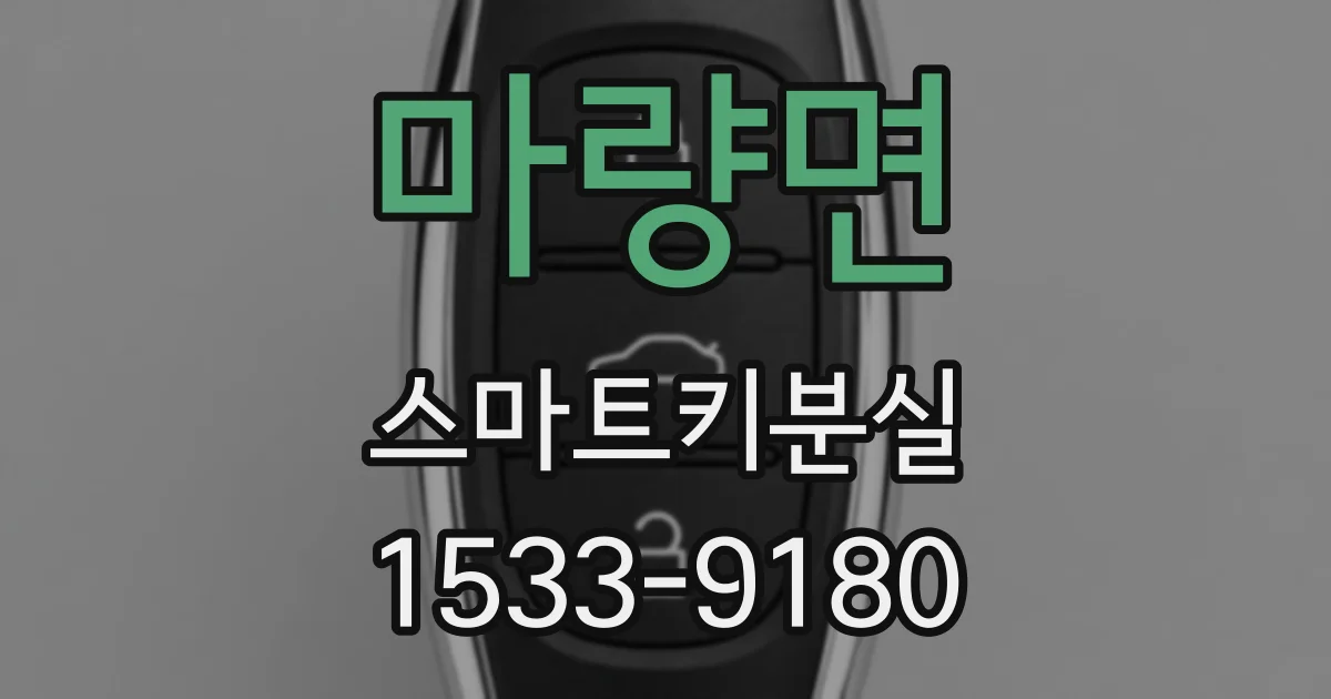 마량면 스마트키분실