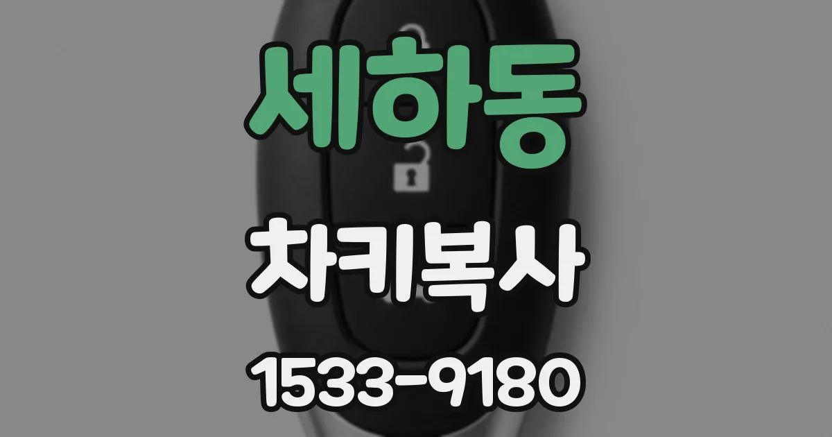 세하동 차키복사
