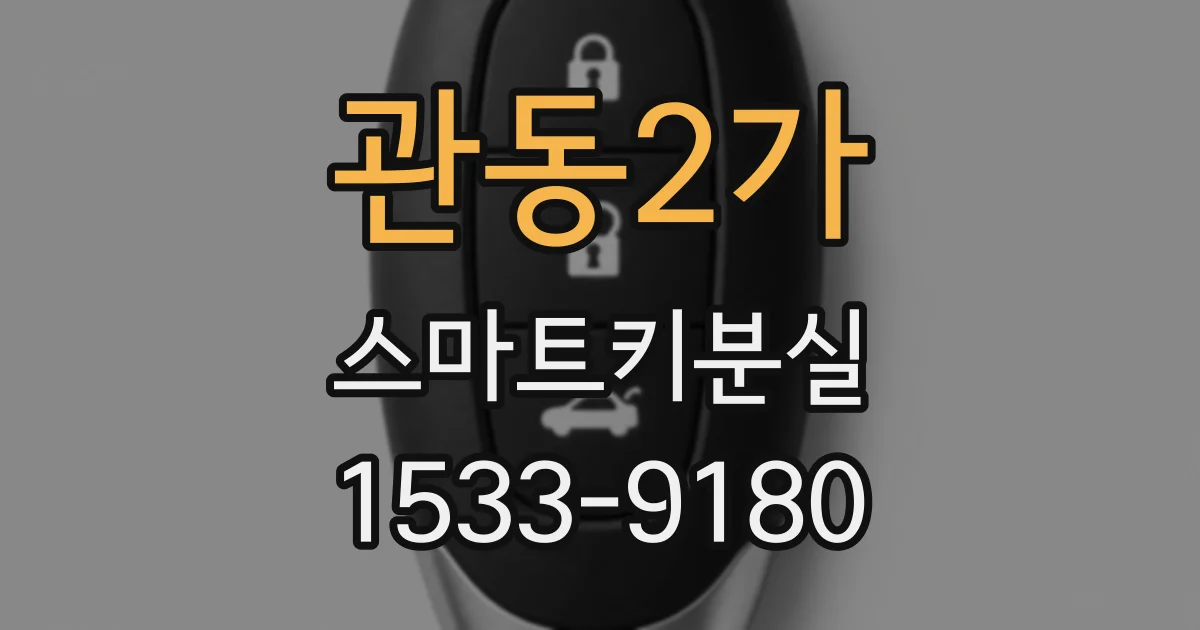 관동2가 스마트키분실