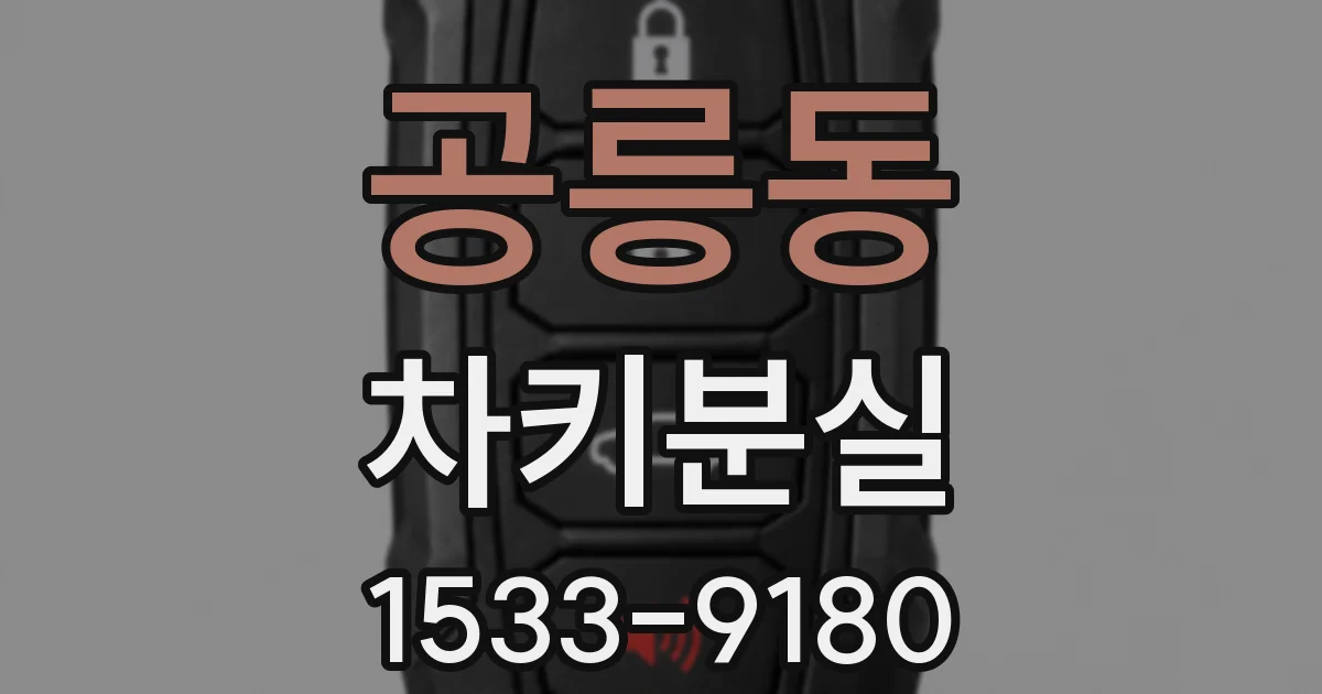 공릉동 차키분실