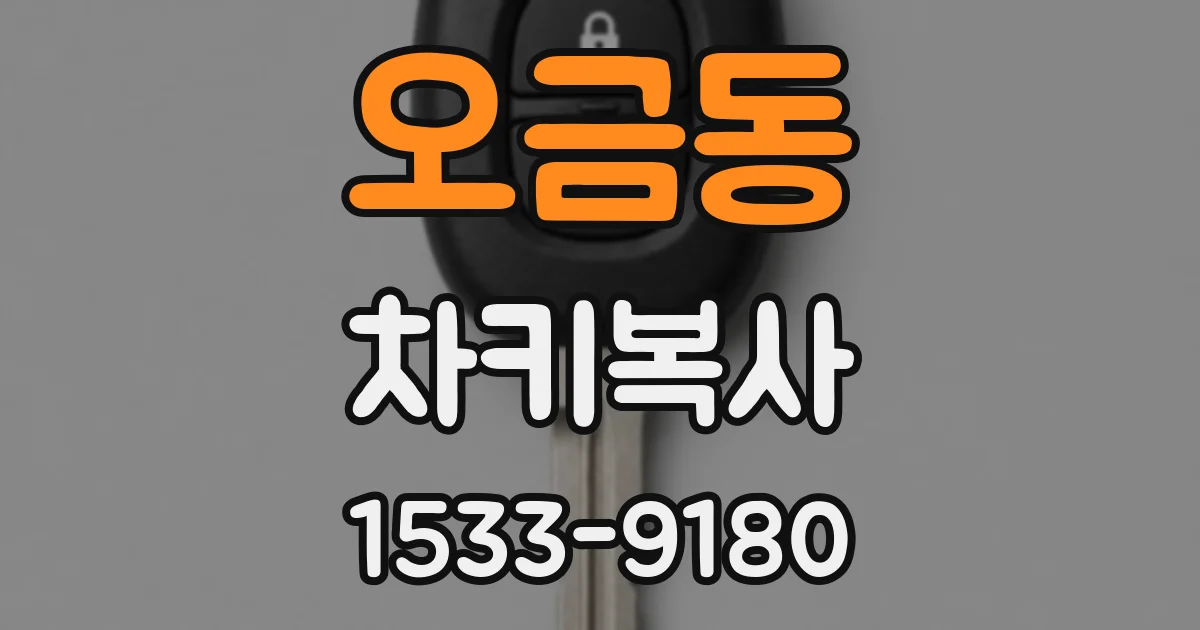 오금동 차키복사