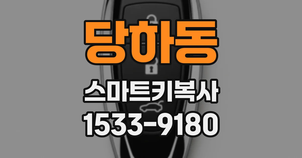 당하동 스마트키복사
