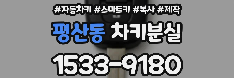 평산동 차키분실