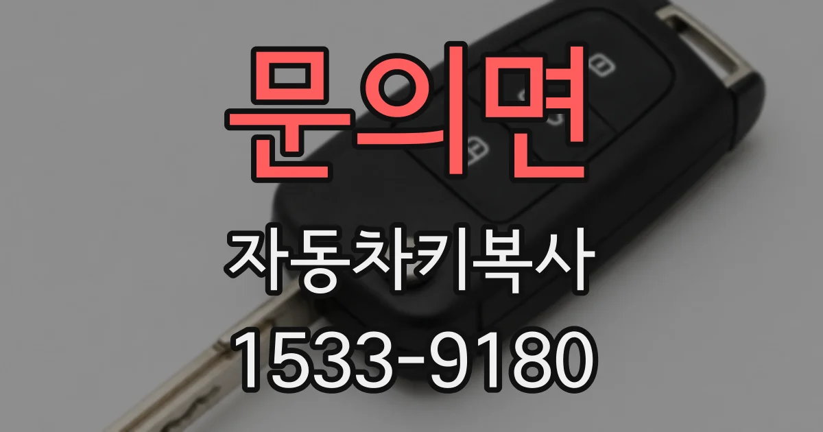 문의면 자동차키복사